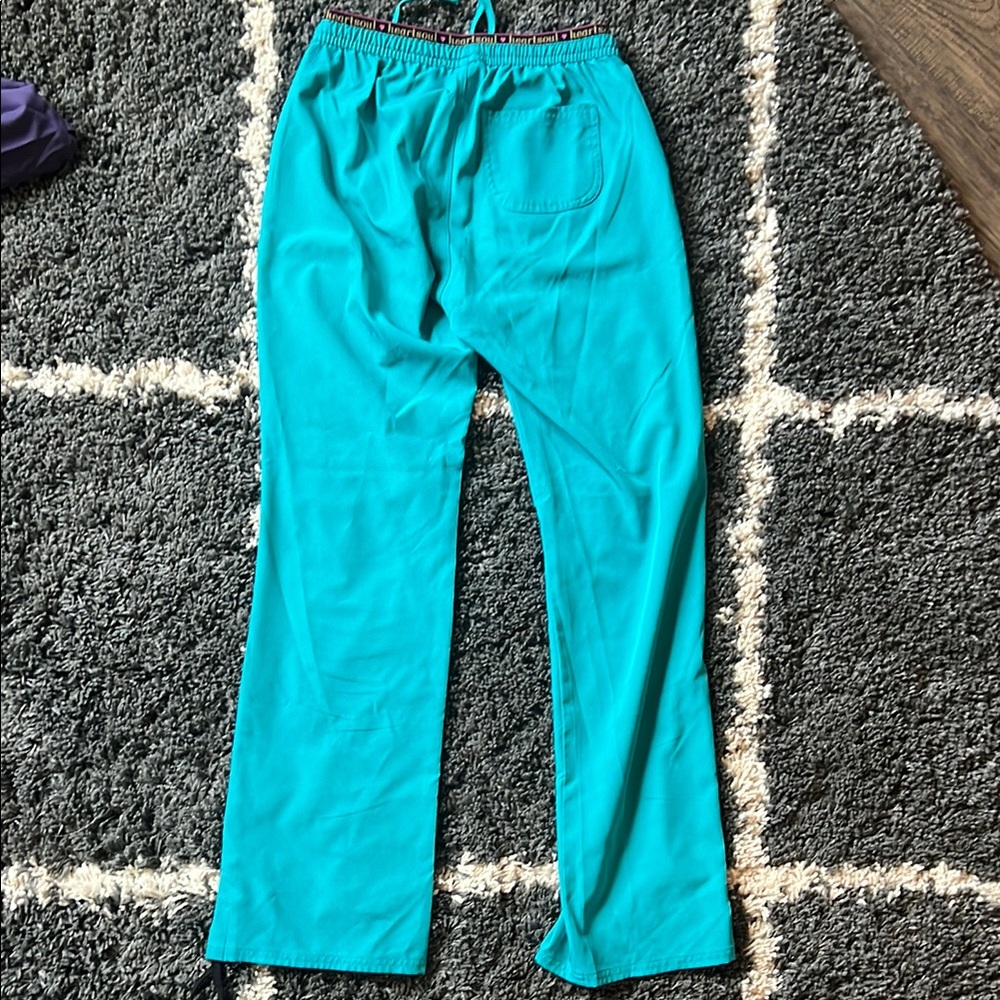 Set of Three Scrub Pants in Black, Teal, and Gray - Picture 7 of 8